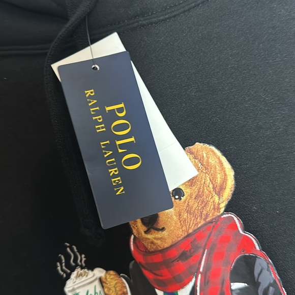 Polo Ralph Lauren lunar new year capsule bear print hoodie in black new with tag - Picture 15 of 16
